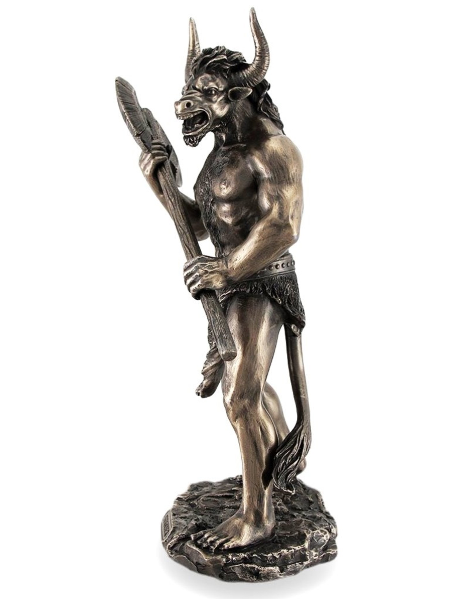 Veronese Design Giftware Figurines Collectables - Minotaur with Axe Bronzed Statue Veronese Design