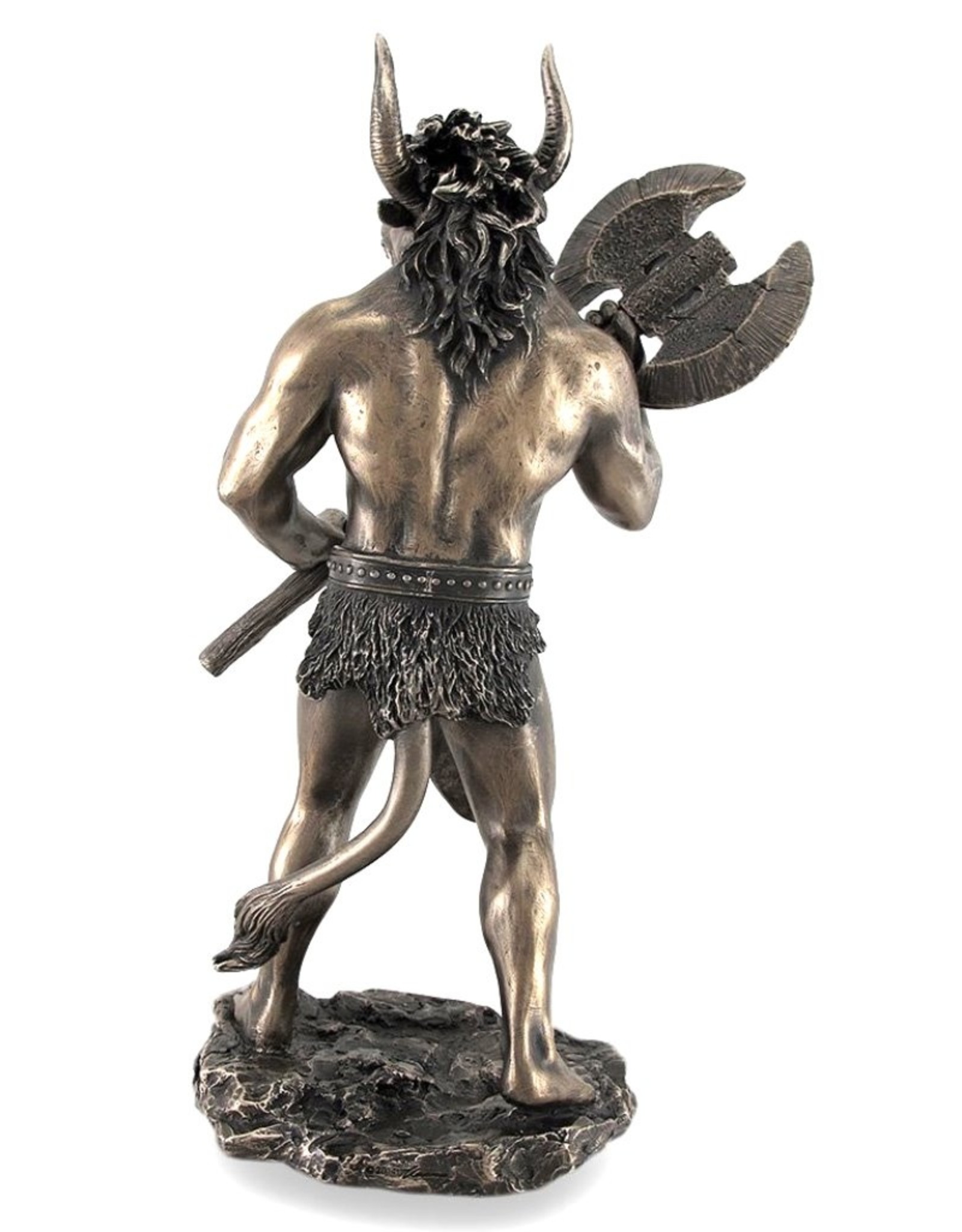 Veronese Design Giftware Figurines Collectables - Minotaur with Axe Bronzed Statue Veronese Design