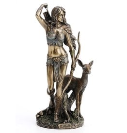 Veronese Design Artemis Greek Goddess of the Hunt Bronzed Statue Veronese Design