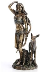 Veronese Design Giftware & Lifestyle - Artemis Greek Goddess of the Hunt Bronzed Statue Veronese Design