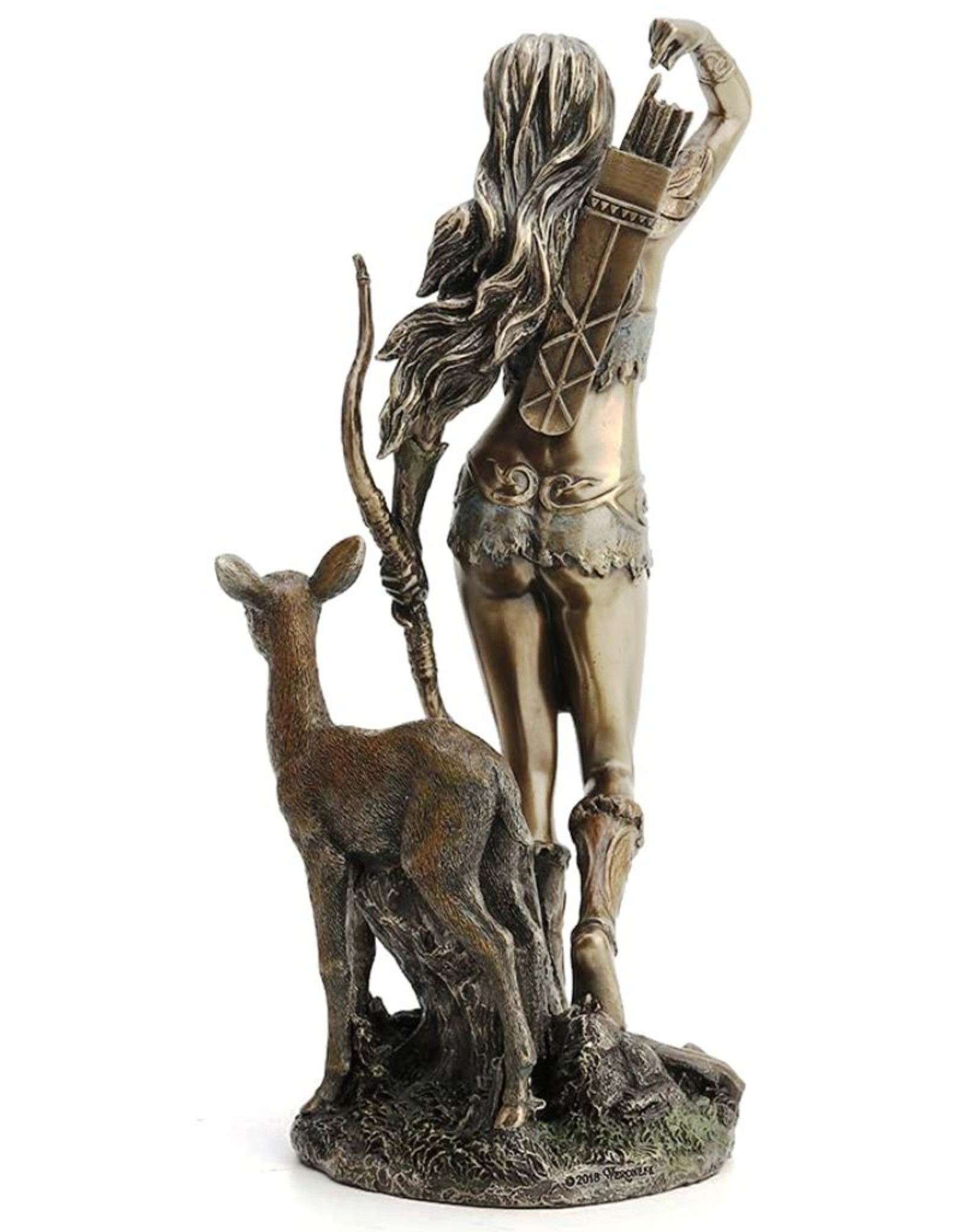 Veronese Design Giftware & Lifestyle - Artemis Greek Goddess of the Hunt Bronzed Statue Veronese Design