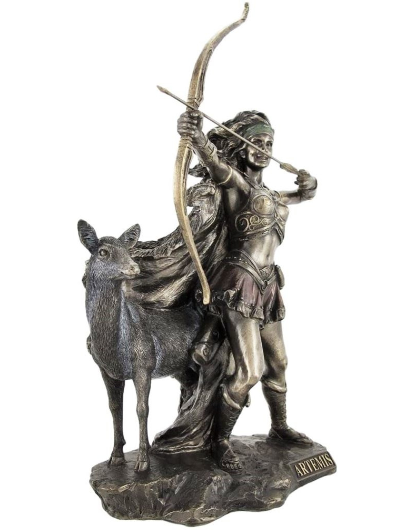Veronese Design Giftware & Lifestyle - Artemis on the Hunt Bronzed Statue Veronese Design