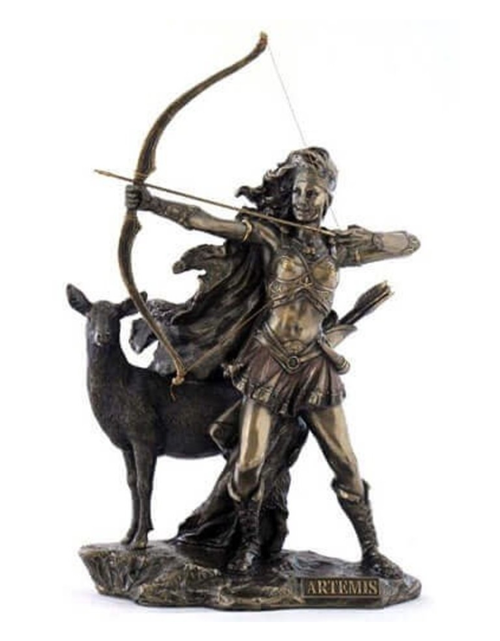 Artemis On The Hunt Bronzed Statue Veronese Design Boutique Trukado Bags Boutique Trukado