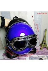 Magic Bags Fantasy bags and wallets - Motorbike helmet backpack-shoulder bag (blue)