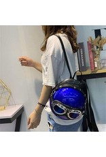 Magic Bags Fantasy bags and wallets - Motorbike helmet backpack-shoulder bag (blue)