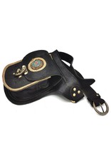 Trukado Leather Festival bags, waist bags and belt bags - Cowhide hip bag with hook Festival bag Ibiza Style