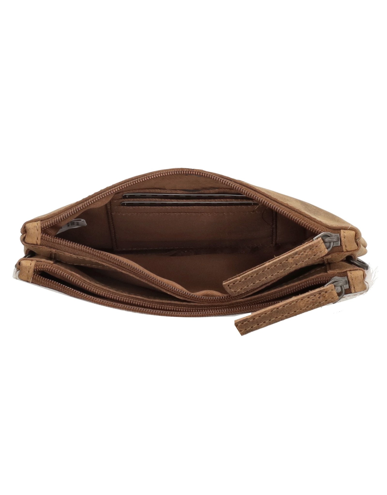 Hide & Stitches Leather Festival bags, waist bags and belt bags - Leather Shoulder Bag with Genuine Fur brown-white