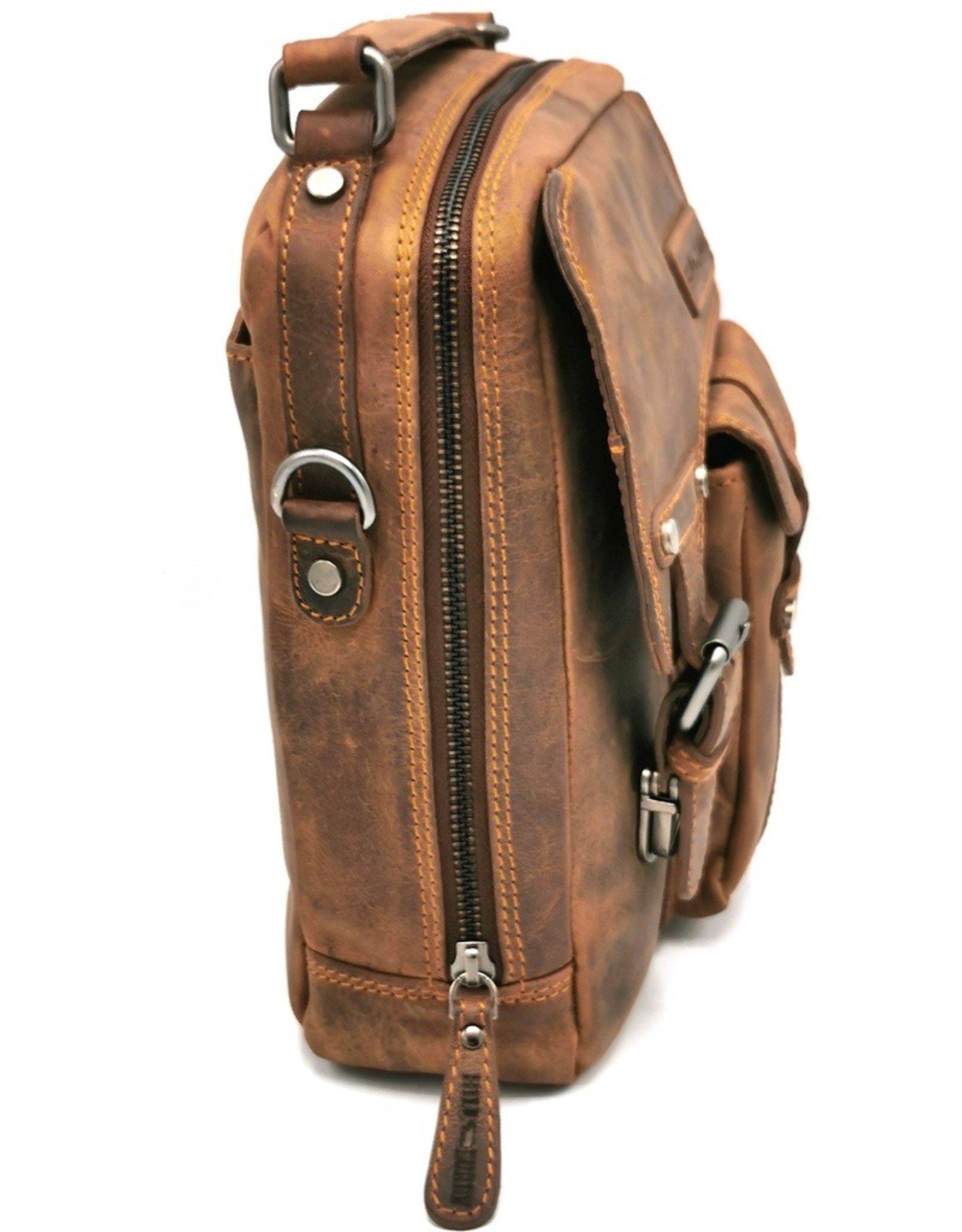 HillBurry Leather bags - Hillburry Leather Shoulder bag with Holster cover