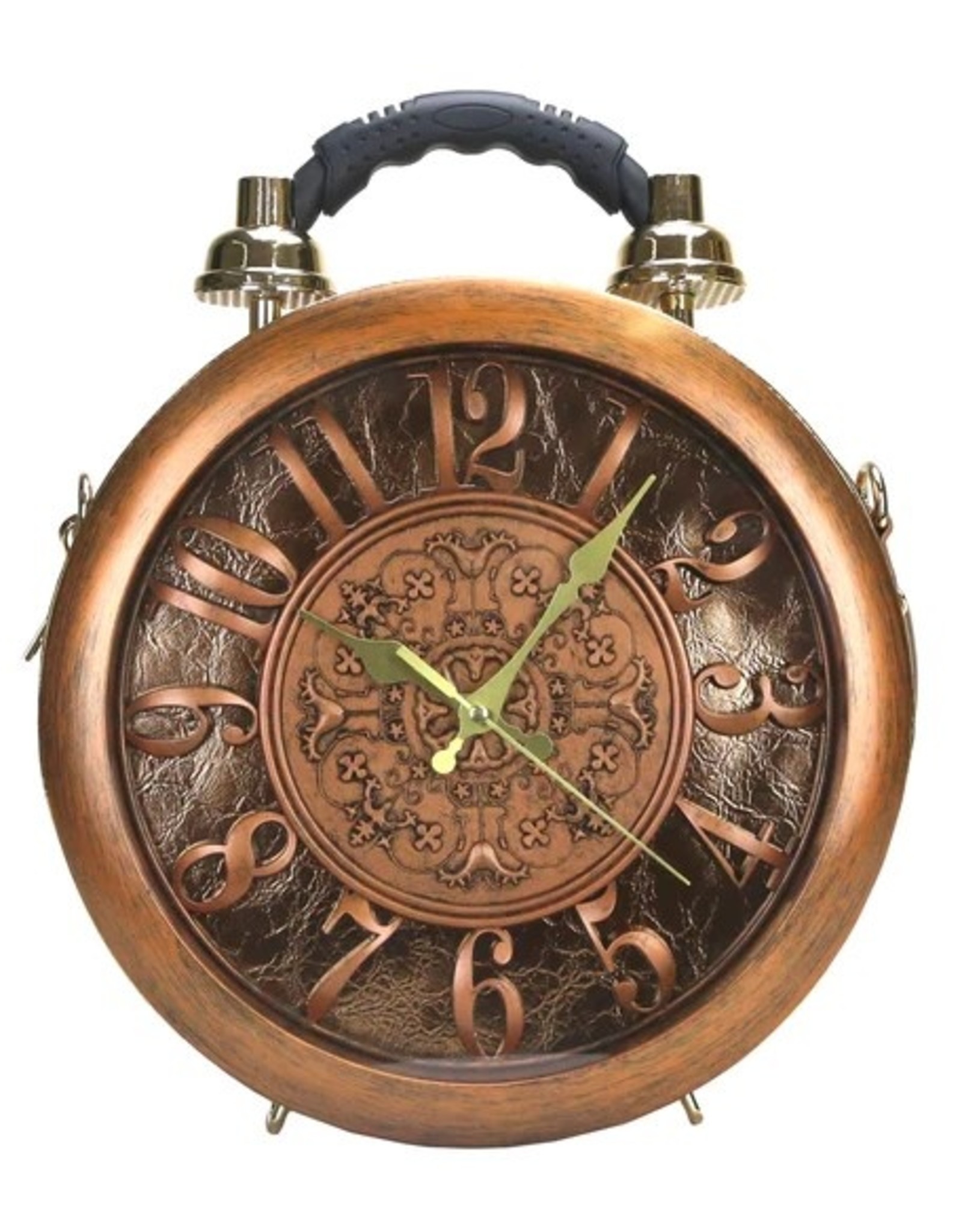 Trukado Fantasy bags - Clock bag with real working clock bronze