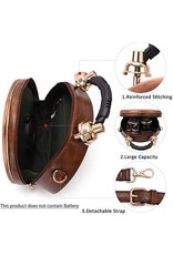 Trukado Fantasy bags - Steampunk Clock bag with real working clock brown