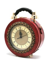 Magic Bags Steampunk bags Gothic bags - Klok Handbag with Real Clock red  (medium)