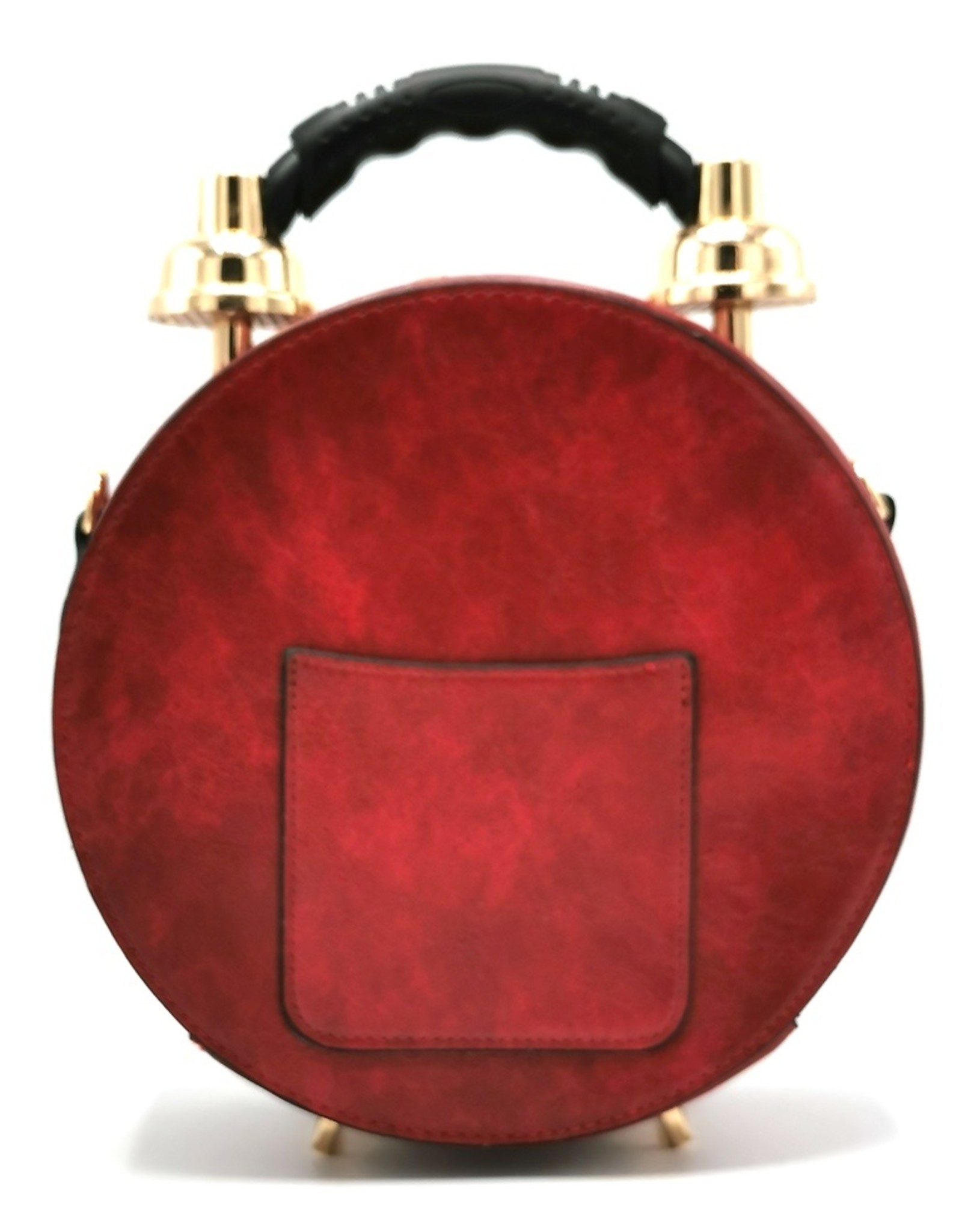 Magic Bags Steampunk bags Gothic bags - Klok Handbag with Real Clock red  (medium)