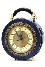 Magic Bags Steampunk bags Gothic bags - Klok Handbag with Real Clock blue (medium)