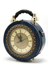 Magic Bags Steampunk bags Gothic bags - Klok Handbag with Real Clock blue (medium)