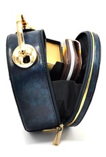 Magic Bags Fantasy bags - Clock Handbag-shoulder bag with Working Clock blue