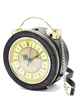 Magic Bags Fantasy bags - Clock Handbag-shoulder bag with Working Clock grey