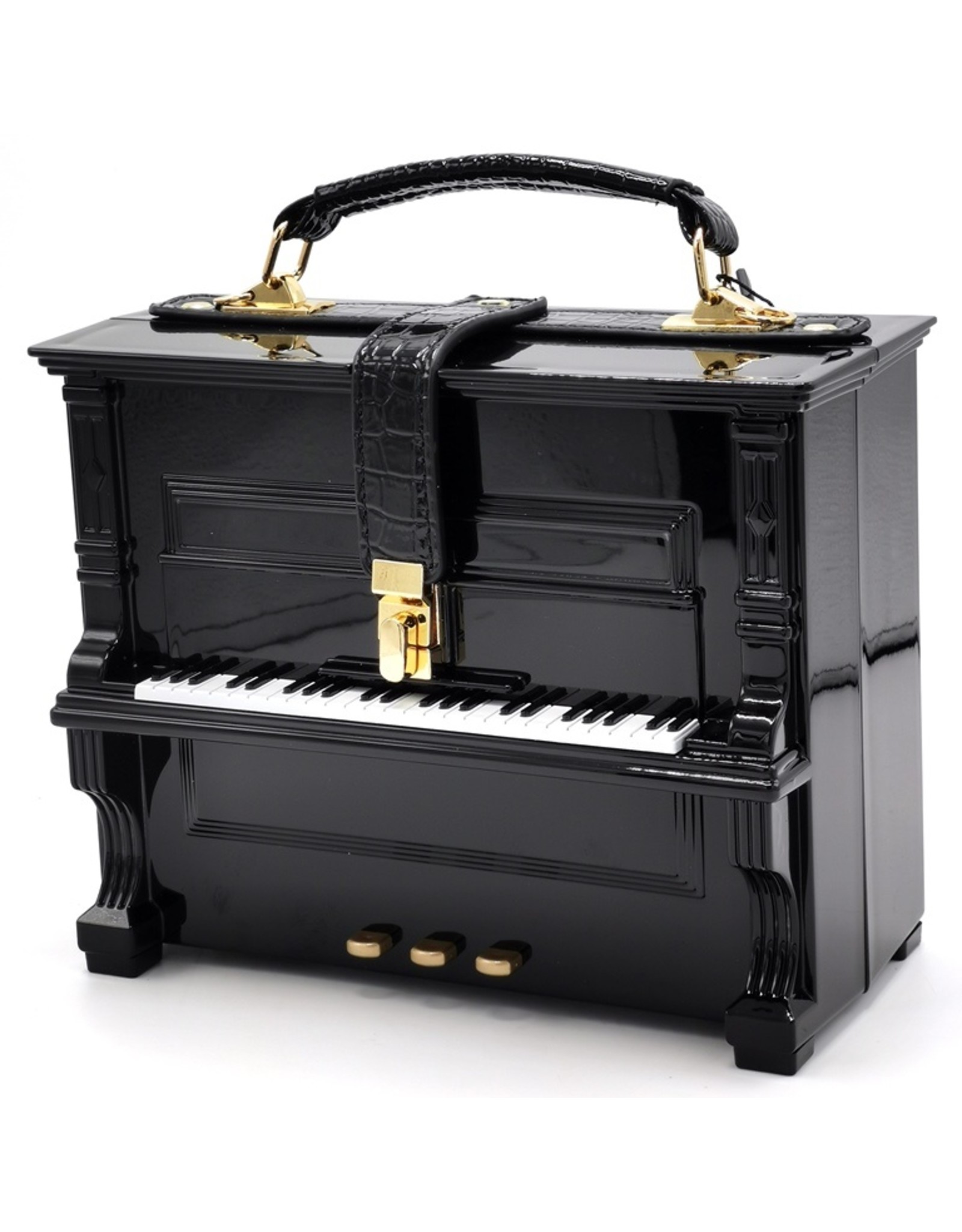 Magic Bags Fantasy bags and wallets - Piano Handbag in the shape of Real Piano black