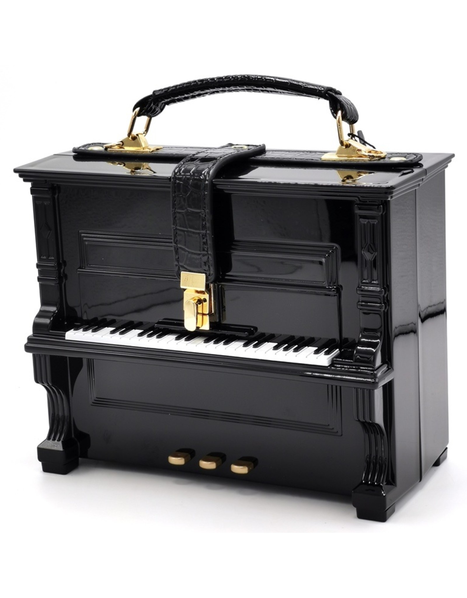 Magic Bags Fantasy tassen en portemonnees - Piano Handtas in de vorm van Echte Piano zwart