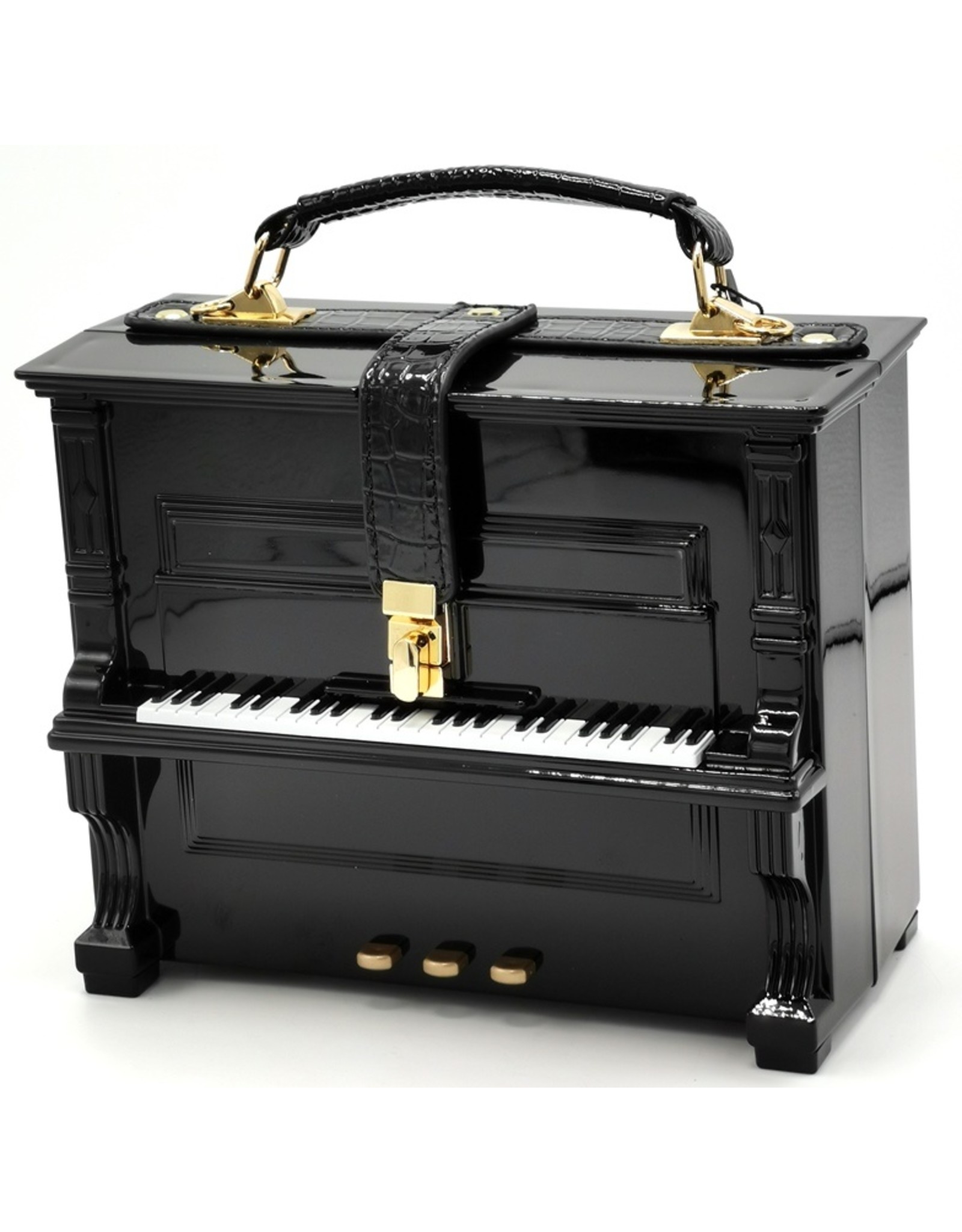 Magic Bags Fantasy bags and wallets - Piano Handbag in the shape of Real Piano black