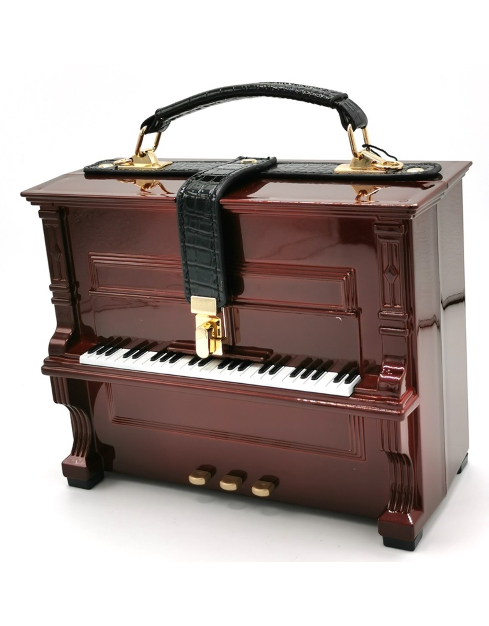 Magic Bags Fantasy tassen en portemonnees - Piano Handtas in de vorm van Echte Piano rood