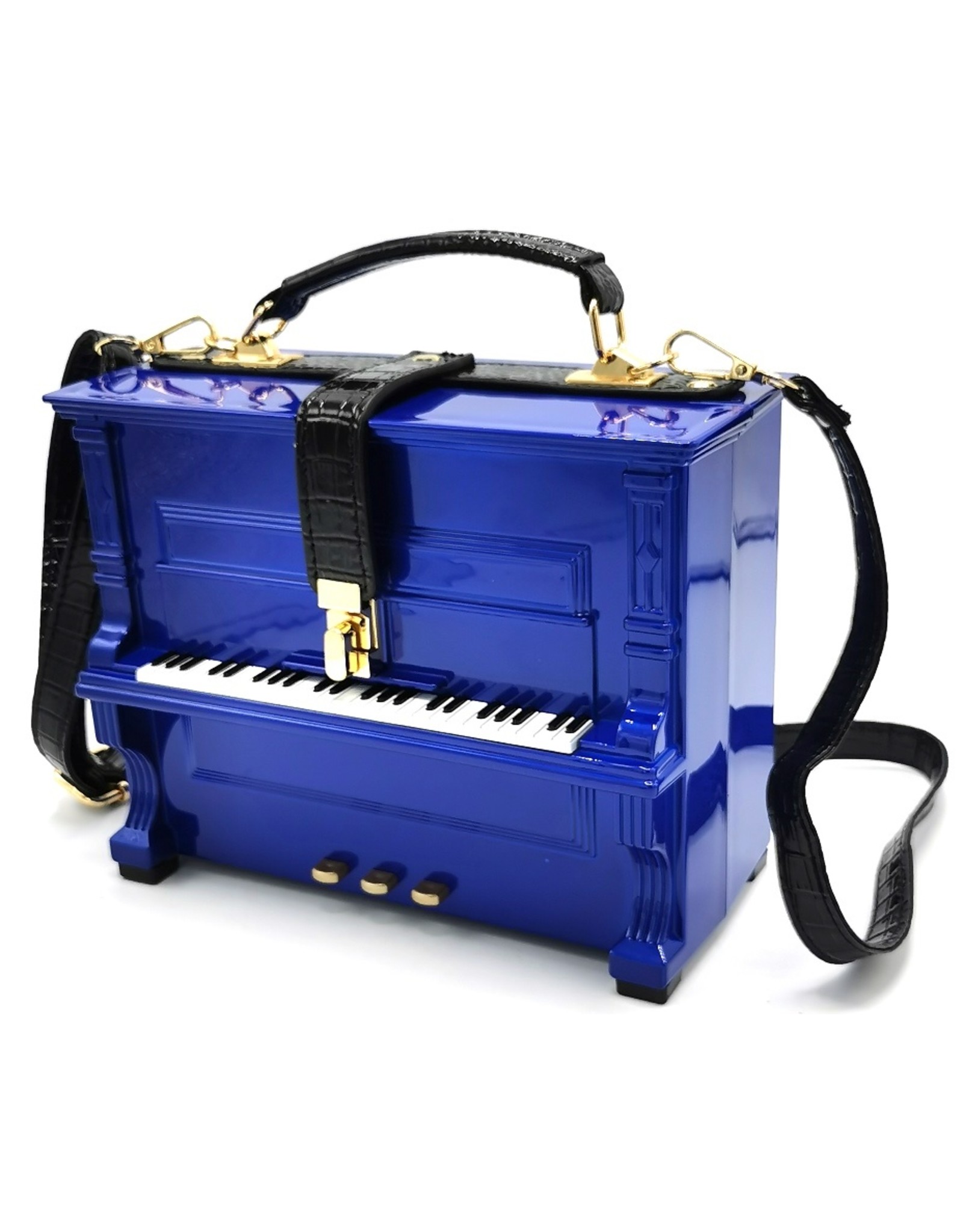 Magic Bags Fantasy tassen en portemonnees - Piano Handtas in de vorm van Echte Piano blauw