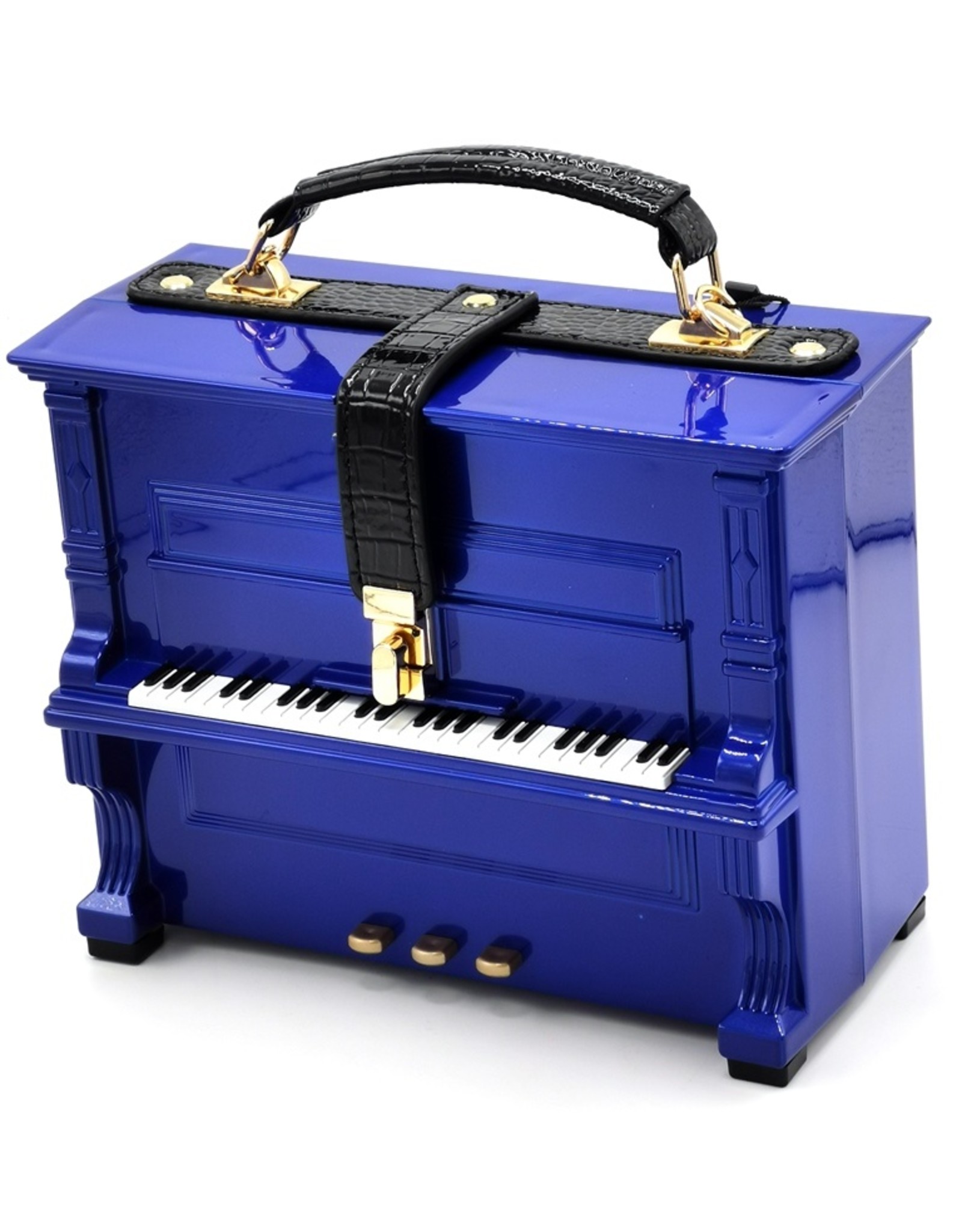 Magic Bags Fantasy tassen en portemonnees - Piano Handtas in de vorm van Echte Piano blauw