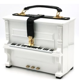 Magic Bags Piano Handtas in de vorm van Echte Piano wit