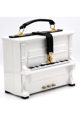 Magic Bags Fantasy bags and wallets - Piano Handbag in the shape of Real Pianored white