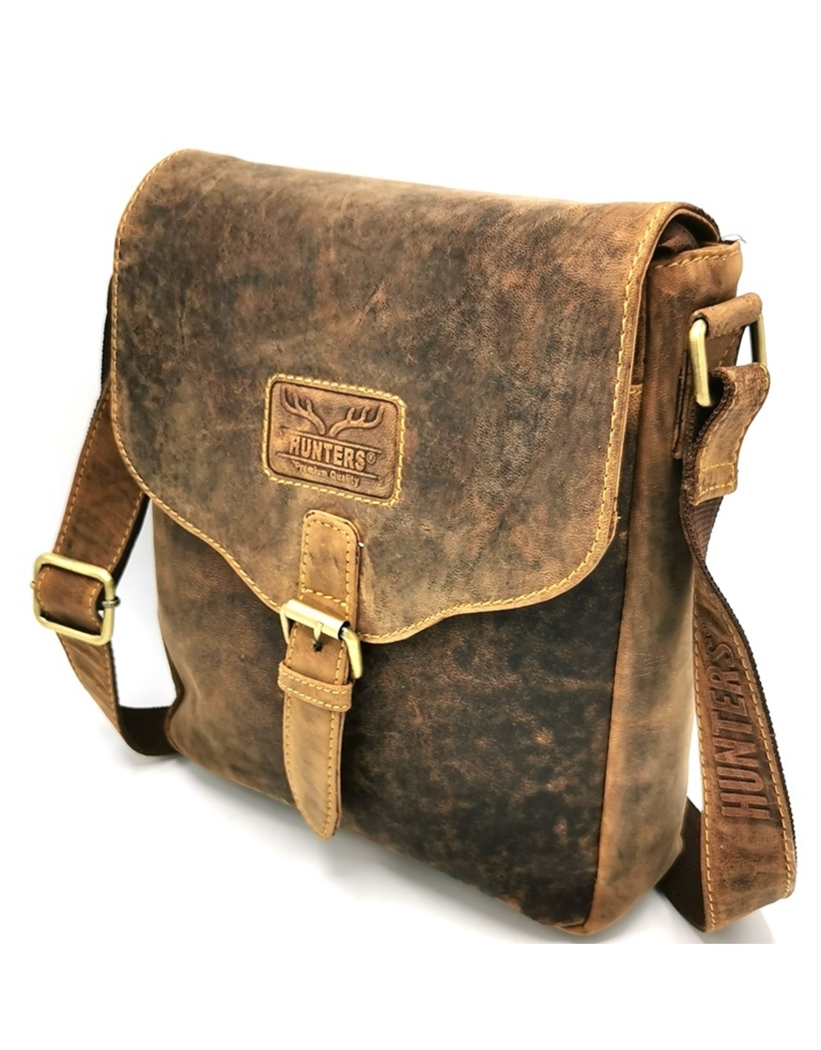 Hunters Leather bags - Hunters Hunting bag with cover Buffalo leather