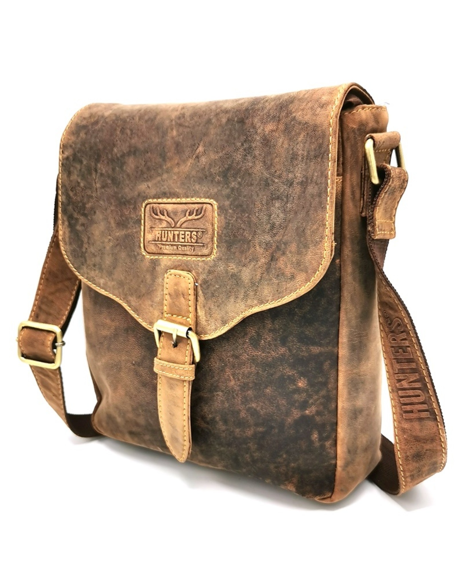 Hunters Leather bags - Hunters Hunting bag with cover Buffalo leather