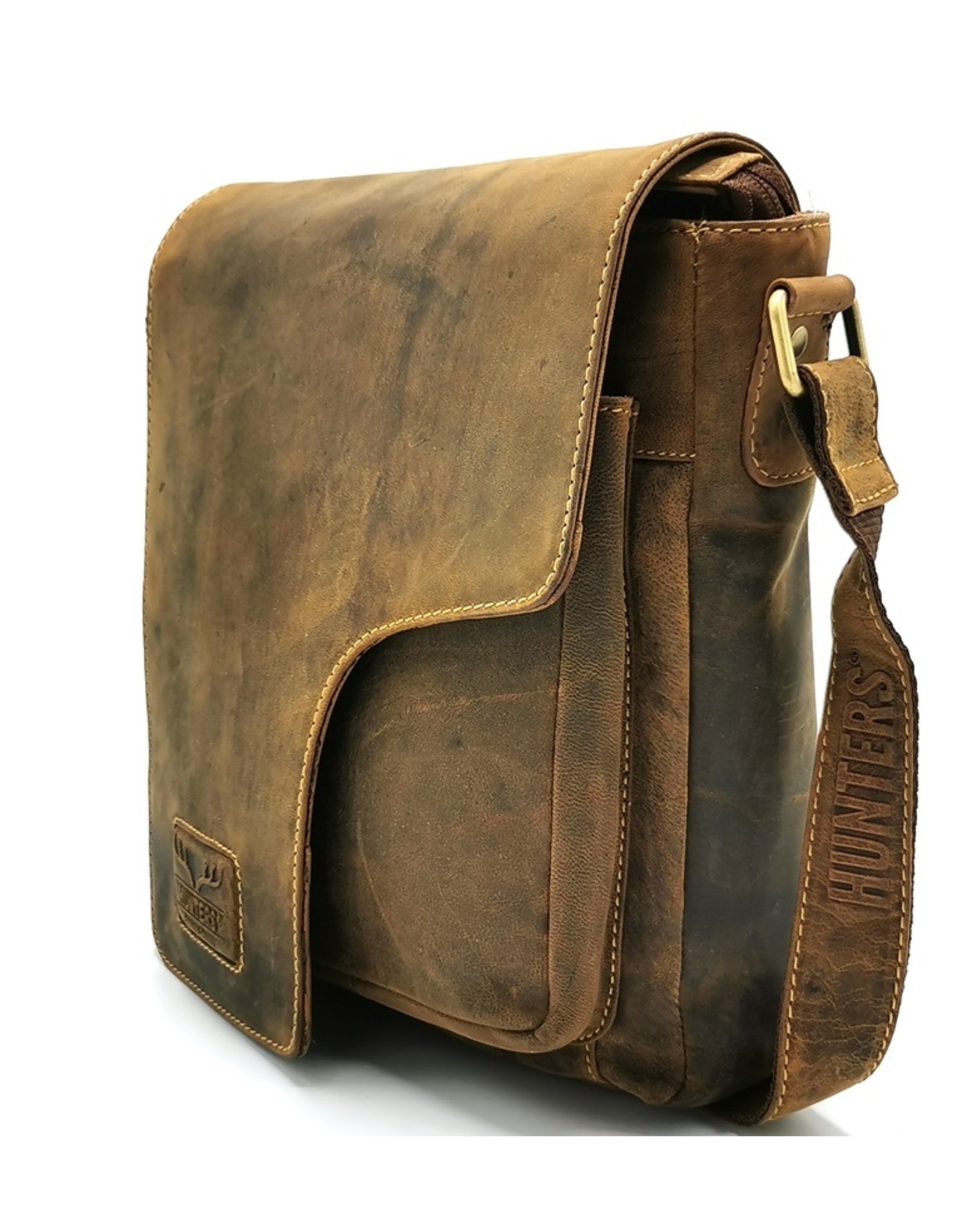Hunters Leren tassen - Hunters Schoudertas met Holster omslag