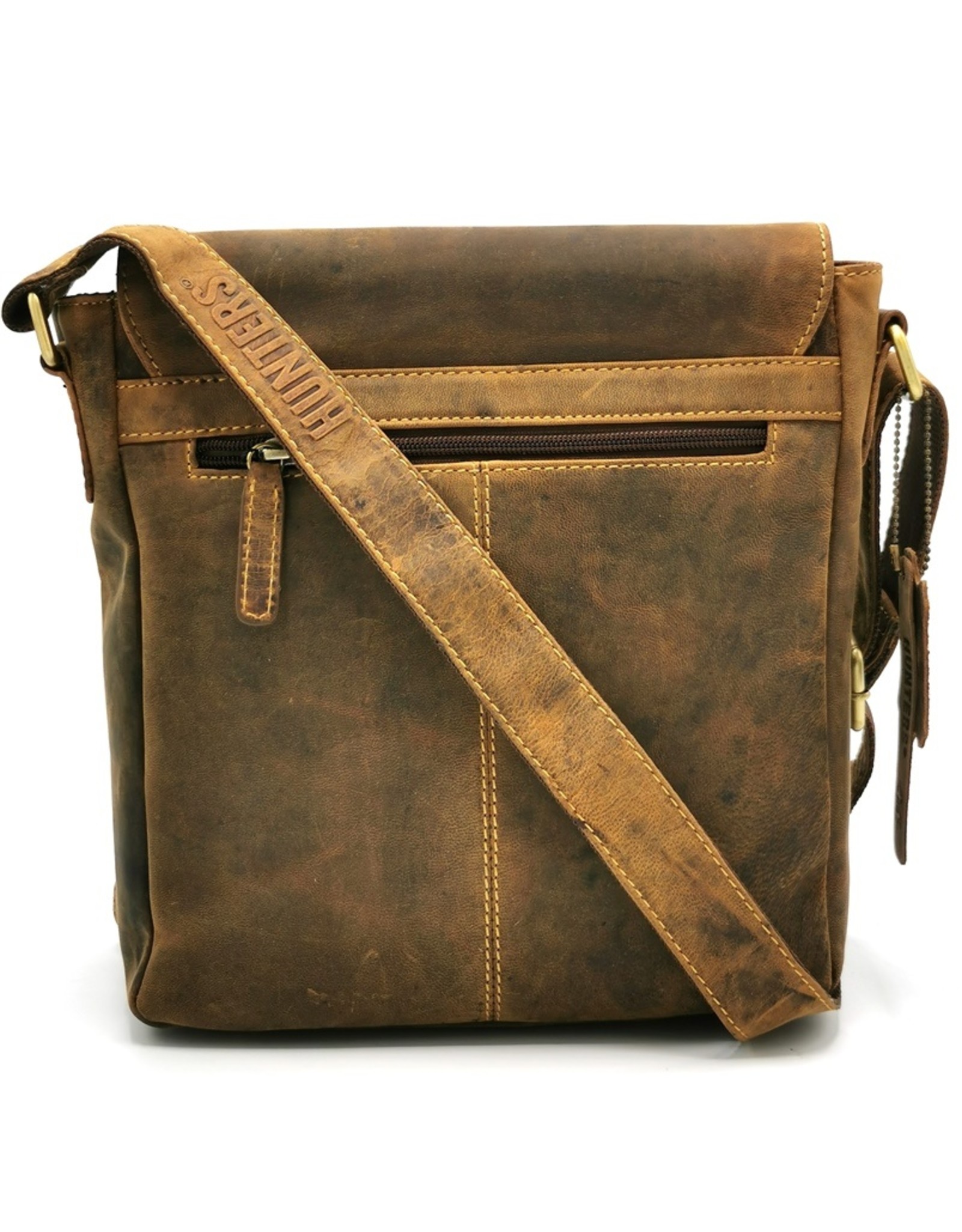 Hunters Leren tassen - Hunters Schoudertas met Holster omslag