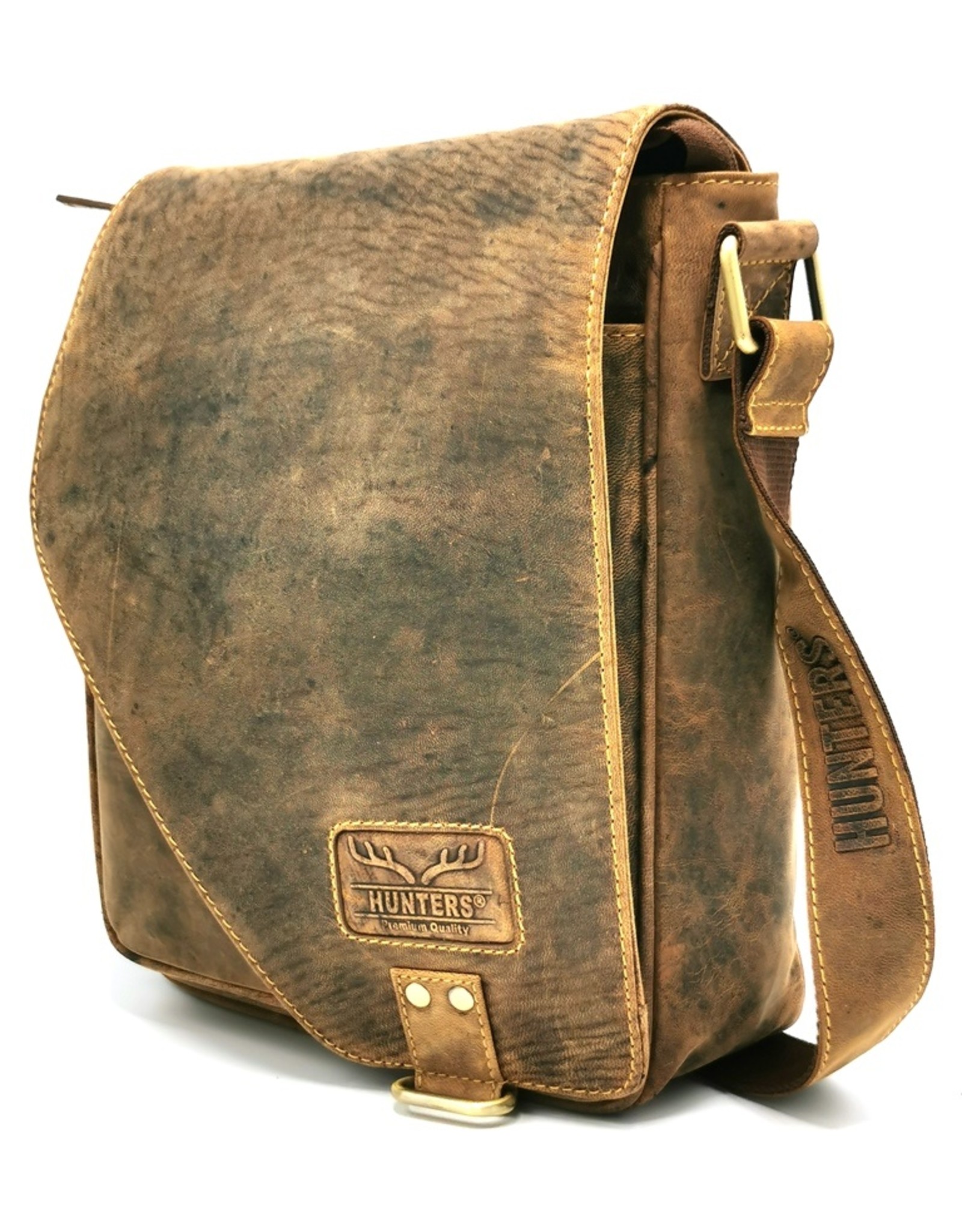 Hunters Leather Shoulder bags  Leather crossbody bags -   Hunter's bag with holster cover Vintage look Buffalo Leather