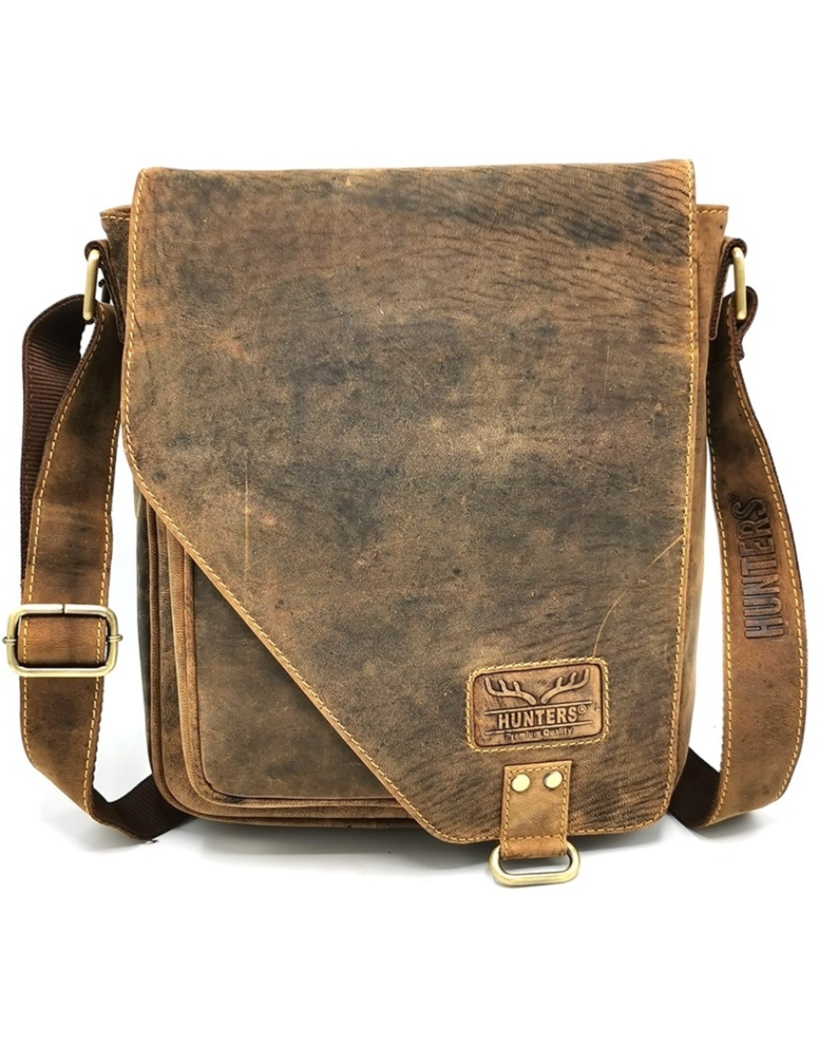 Hunters Leather Shoulder bags  Leather crossbody bags -   Hunter's bag with holster cover Vintage look Buffalo Leather