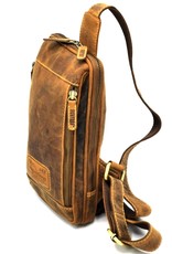 Hunters Leren schoudertassen Leren crossbody tassen - Hunters Crossbody Holster tas Buffelleer