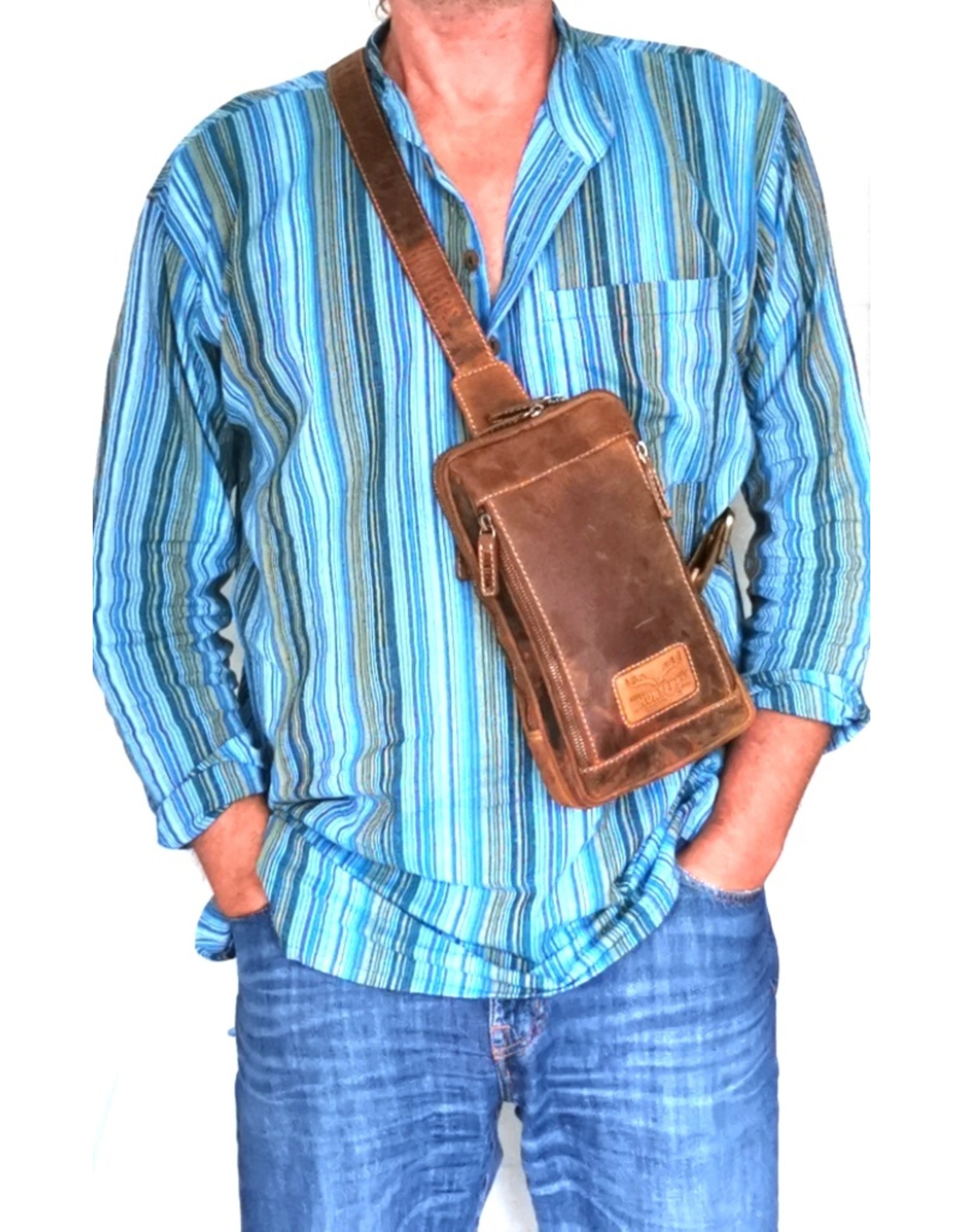 Hunters Leather Shoulder bags  Leather crossbody bags - Hunters Crossbody Holster bag Buffalo Leather