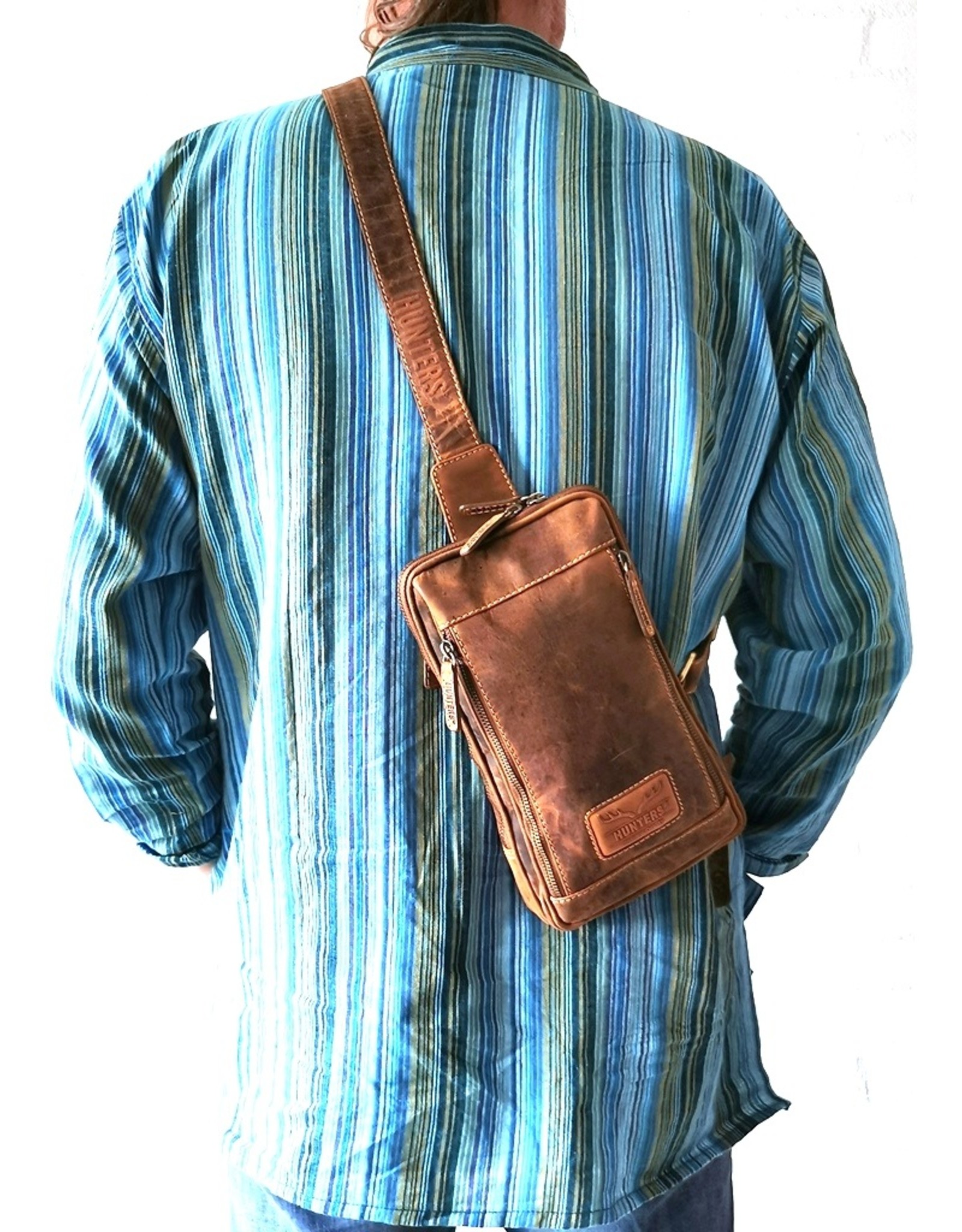 Hunters Leather Shoulder bags  Leather crossbody bags - Hunters Crossbody Holster bag Buffalo Leather