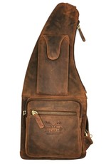 Hunters Leather Shoulder bags  Leather crossbody bags - Hunters Crossbody Holster bag Buffalo Leather brown