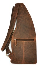 Hunters Leather Shoulder bags  Leather crossbody bags - Hunters Crossbody Holster bag Buffalo Leather brown