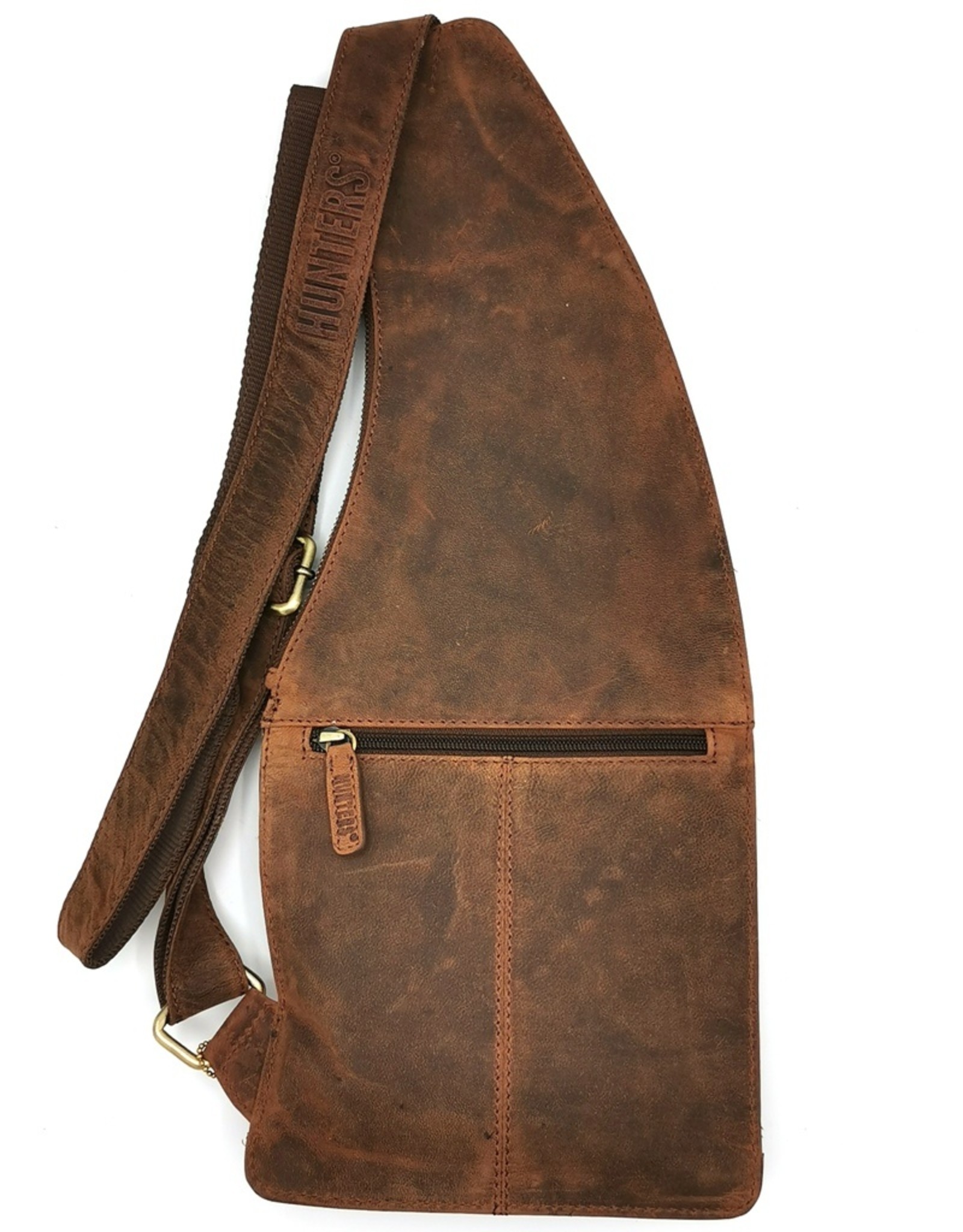 Hunters Leather Shoulder bags  Leather crossbody bags - Hunters Crossbody Holster bag Buffalo Leather brown