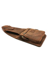 Hunters Leren schoudertassen Leren crossbody tassen - Hunters Crossbody Holster tas Buffelleer bruin