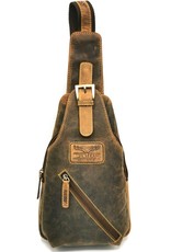 Hunters Leather Shoulder bags  Leather crossbody bags - Hunters Crossbody-Sling bag brown