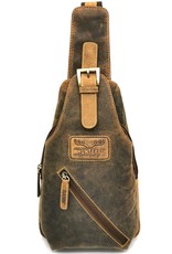 Hunters Leather Shoulder bags  Leather crossbody bags - Hunters Crossbody-Sling bag brown