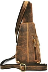 Hunters Leather Shoulder bags  Leather crossbody bags - Hunters Crossbody-Sling bag brown