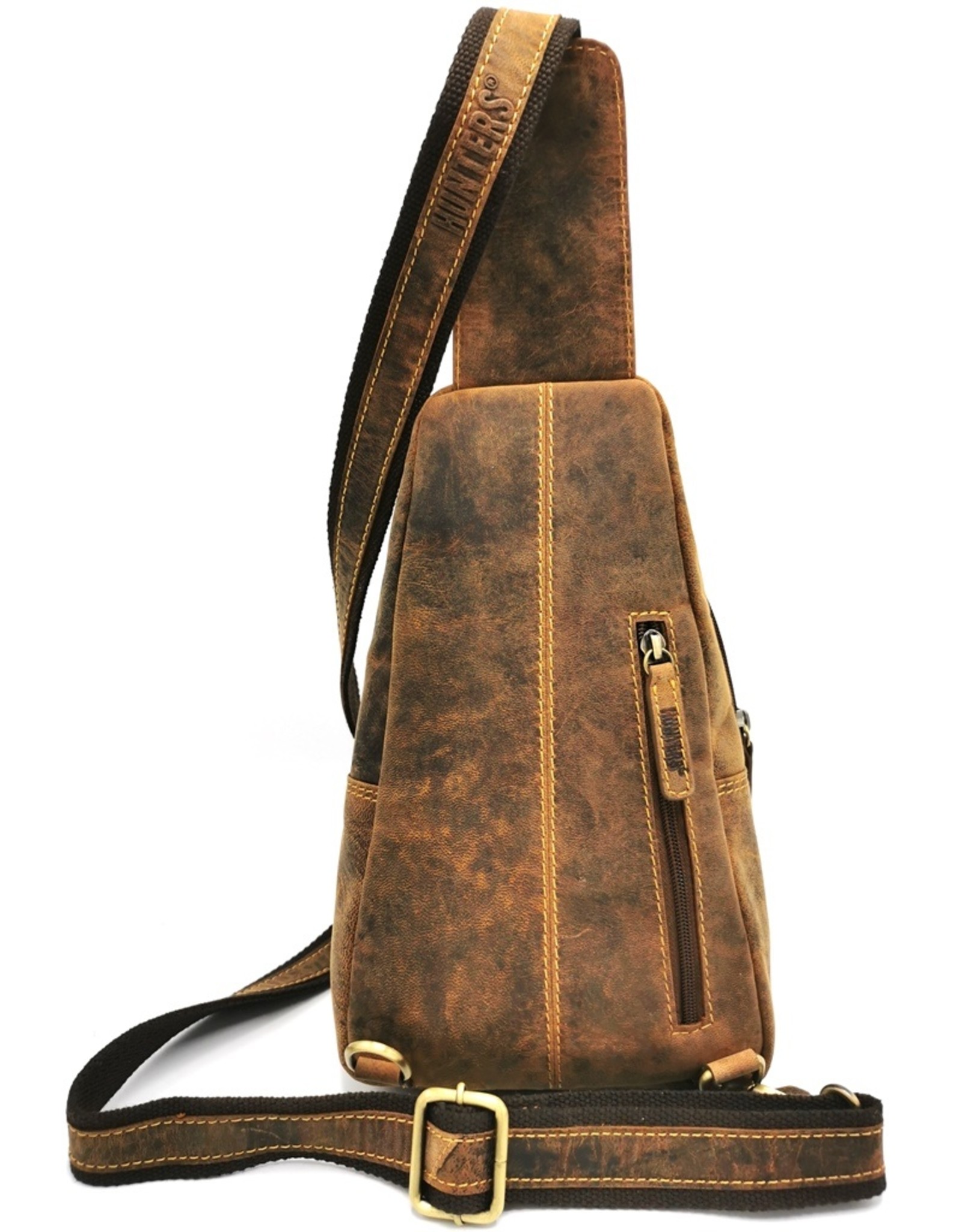 Hunters Leather Shoulder bags  Leather crossbody bags - Hunters Crossbody-Sling bag brown