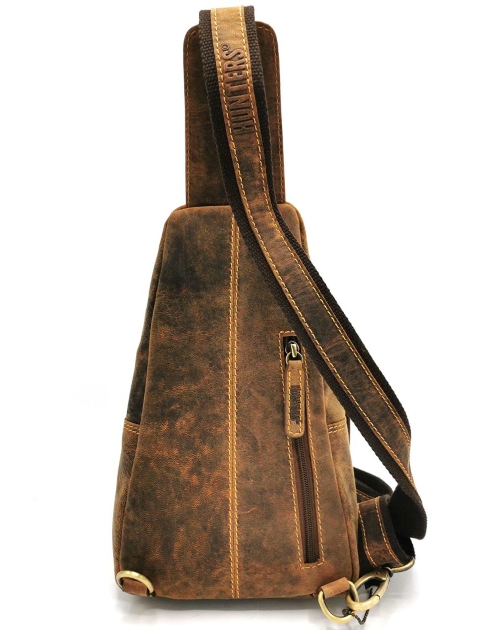 Hunters Leather Shoulder bags  Leather crossbody bags - Hunters Crossbody-Sling bag brown