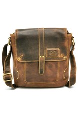 Hunters Leather shoulder bags  - Hunters Leather shoulder bag with cover Vintage look