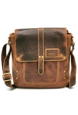 Hunters Leather shoulder bags  - Hunters Leather shoulder bag with cover Vintage look