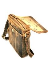 Hunters Leather Shoulder bags  Leather crossbody bags - Hunters crossbody bag with short cover Buffalo Leather