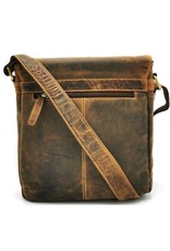 Hunters Leren Schoudertassen Leren crossbody tassen - Hunters crossbody tas met korte omslag Buffelleer